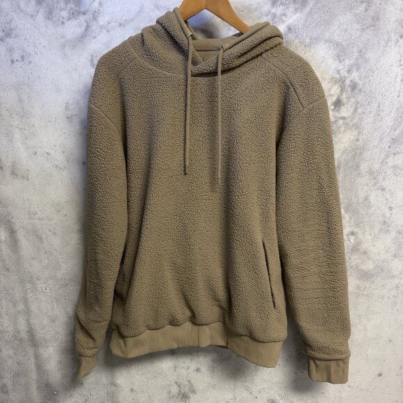 ALO Other - Alo Fleece Sweatshirt Jacket Medium 22.5x26.5 Brown Micro Sherpa Yoga